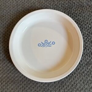 Vintage Corning Ware Blue‎ Cornflower Pie Plate, 9" x 1 1/4" Baking Dish, P-309